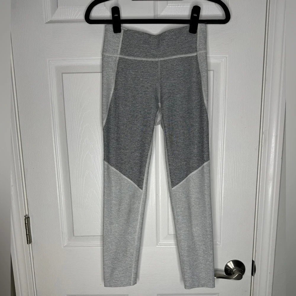 OUTDOOR VOICES 7/8 Leggings Gray Colorblock Heathered Leggings Size Small‎